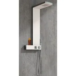 KINEDO Soldes 2022 26 KINEDO Colonne De Douche AQUADESIGN - Chromé, Façade Blanche