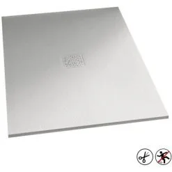 KINEDO Receveur Extra-plat Découpable Kinemoon, 100 X 80, Blanc, Grille 1