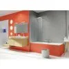 Pare-baignoire Fixe Verre Transparent - 1 Ventail - 140 X 80 Cm - Ibiza - Kinedo