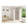 Porte De Douche Pivotante Smart Design - Sans Seuil Porte - Verre Transparent - 80 Cm - Kinedo