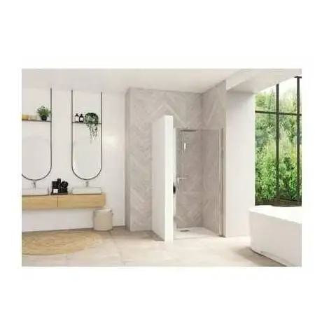 Porte De Douche Pivotante Smart Design - Sans Seuil Porte - Verre Transparent - 80 Cm - Kinedo 1 Porte De Douche Pivotante Smart Design - Sans Seuil Porte - Verre Transparent - 80 Cm - Kinedo