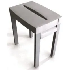 Kinedo - Tabouret De Douche Blanc Kinematic En Plastique PVC Pour Receveur Extra Plat