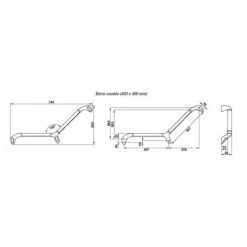 Kinedo Barre De Maintien Coudée à Visser - 135° , Blanc -KINEDO Soldes 2022 45220109 3