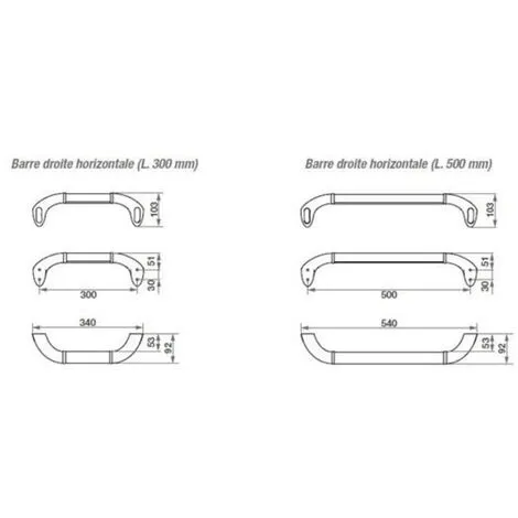 Kinedo Barre De Maintien Droite Horizontale , 30, Blanc 2 Kinedo Barre De Maintien Droite Horizontale , 30, Blanc – Image 2