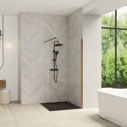 KINEDO Paroi Douche Smart Design Nordic Chêne Naturel, 200 X 70