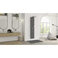 KINEDO Colonne De Douche Aquawall Pietra Couleur, Gris