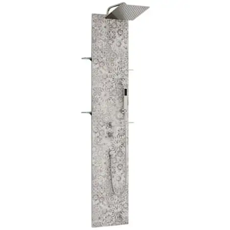 KINEDO Colonne De Douche Aquawall Design Couleur Thermostatique, Gris 1 KINEDO Colonne De Douche Aquawall Design Couleur Thermostatique, Gris