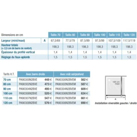 Kinedo Paroi De Douche Verre Profilés Noirs Bandes Verticales Noires Avec Mât Smart Design Solo Factory, 200 X 80 2 Kinedo Paroi De Douche Verre Profilés Noirs Bandes Verticales Noires Avec Mât Smart Design Solo Factory, 200 X 80 – Image 2