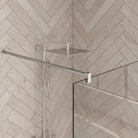 KINEDO Paroi De Douche Fixe Smart Design Solo Sérigraphie Bandes Verticales, 200 X 100, Blanc 3 KINEDO Paroi De Douche Fixe Smart Design Solo Sérigraphie Bandes Verticales, 200 X 100, Blanc – Image 3