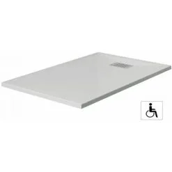 KINEDO Receveur KINESURF Nouveau Extra-plat Antidérapant - Rectangulaire - 120 X 80 Cm - Blanc