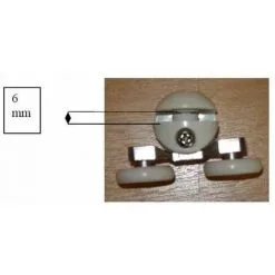 Double Roulette ROU12 A Pour Verre 6 Mm L.58 Mm Kinedo -KINEDO Soldes 2022 8811678 3